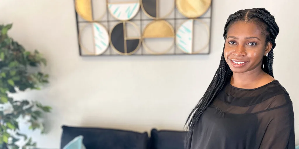 photo of dr. ross in her lobby